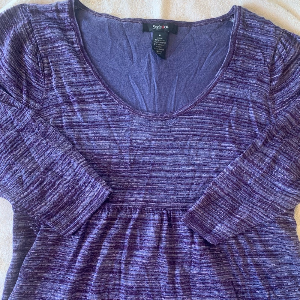 Style & Co Half Sleeve Shirt